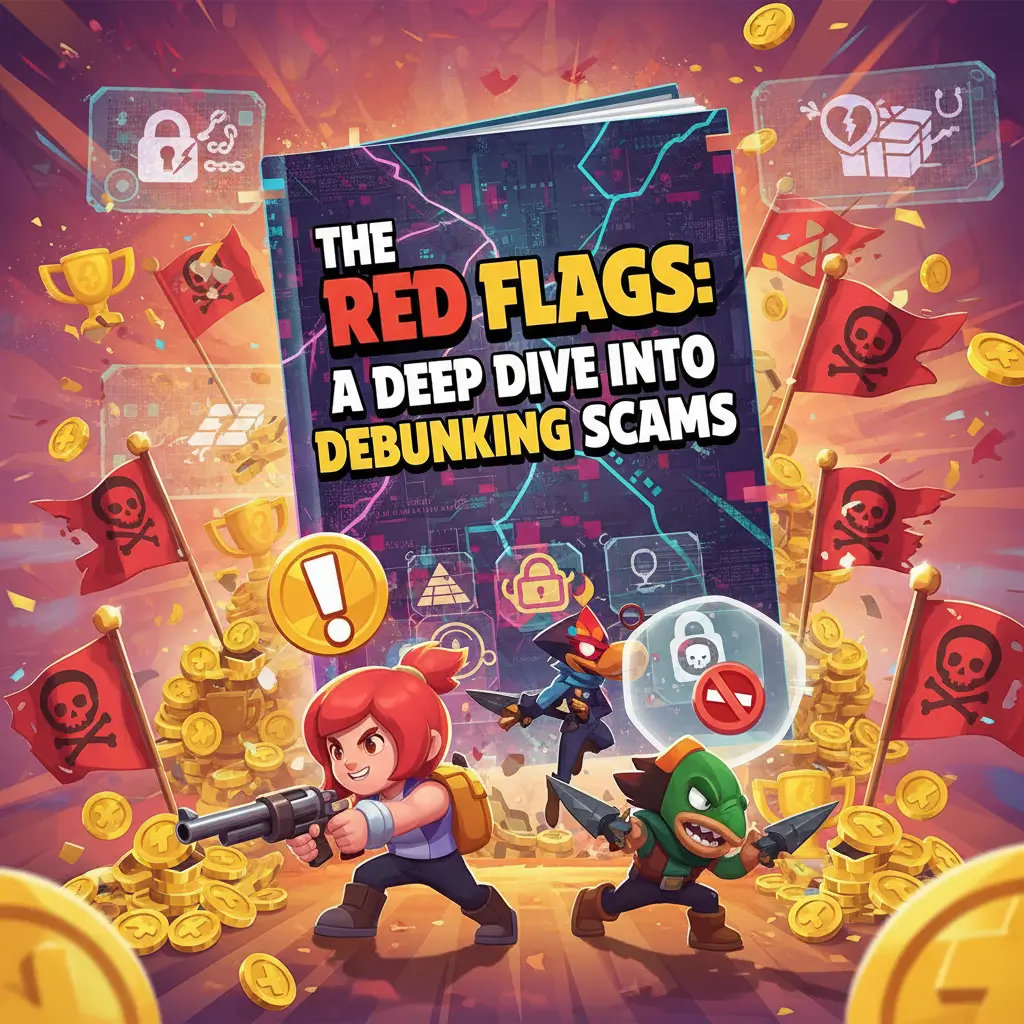 Featured image for a guide on how to avoid Brawl Stars gem generator scams and protect your account.
