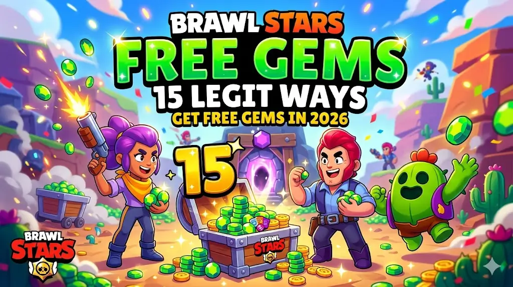 Brawl Stars Free Gems: 15 Legit Ways to Get Free Gems in 2026 Without Hacks or Generators