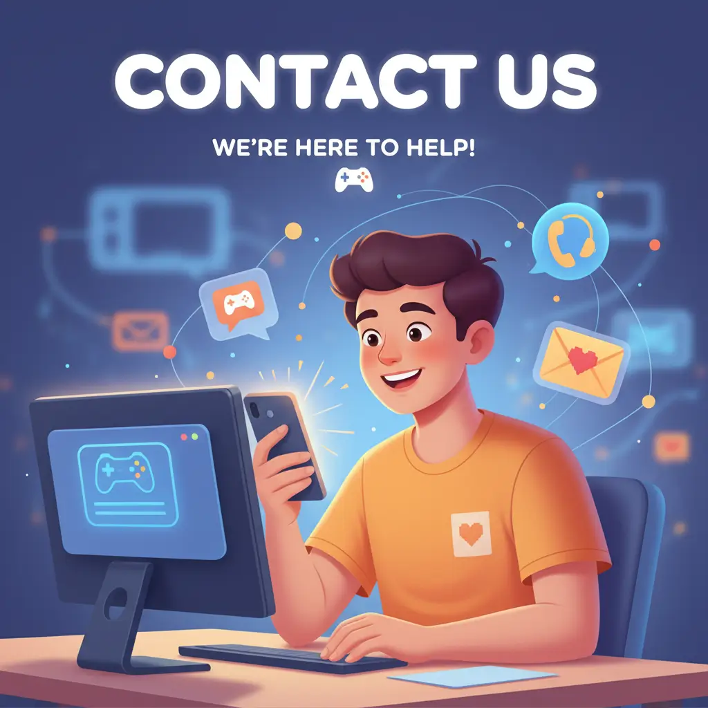 An icon of an envelope and a support headset, representing contact and help.